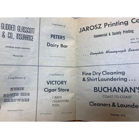 Vintage 1950s Michigan City IN Advertising Brochure - Local Businesses & Events - Picture 6 of 7